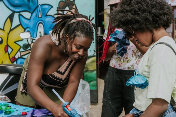 a youth being supported/mentored in a club